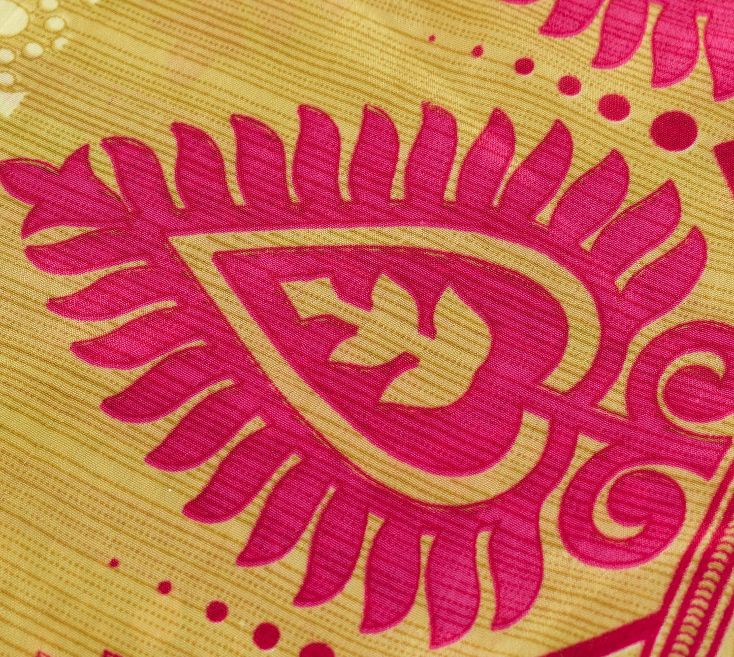 Sushila Vintage Pink Art Silk Saree Magic Wrap Reversible Skirt Beach Floral Dress