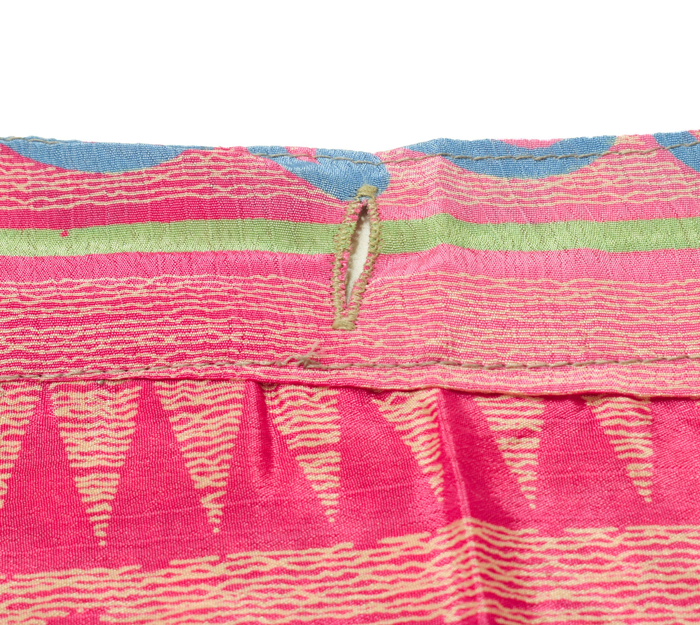Sushila Vintage Pink Art Silk Saree Magic Wrap Reversible Skirt Beach Floral Dress