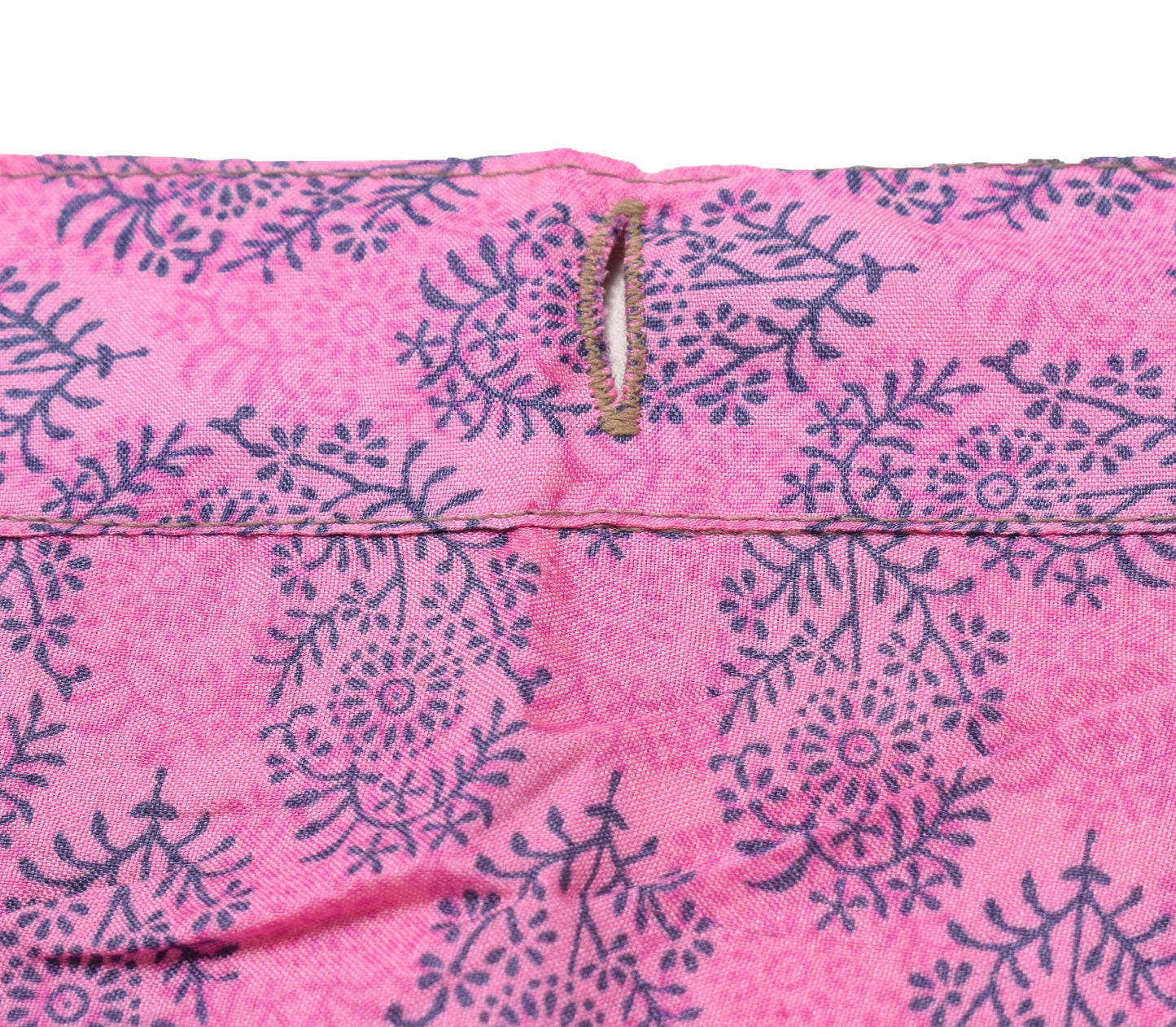 Sushila Vintage Handmade Saree Magic Wrap Reversible Skirt Art Silk Beach Dress Pink