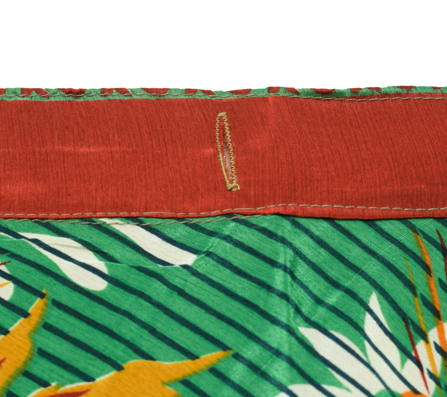 Sushila Vintage Green Gray Saree Magic Wrap Reversible Skirt Art Silk Beach Dress