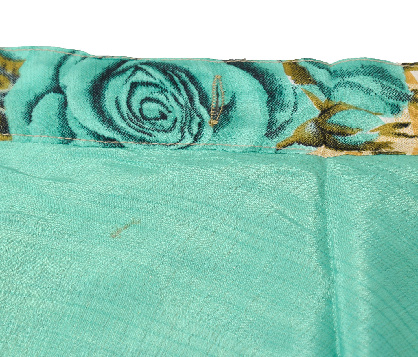 Sushila Vintage Floral Saree Magic Wrap Reversible Skirt Beach Dress Art Silk Hippie
