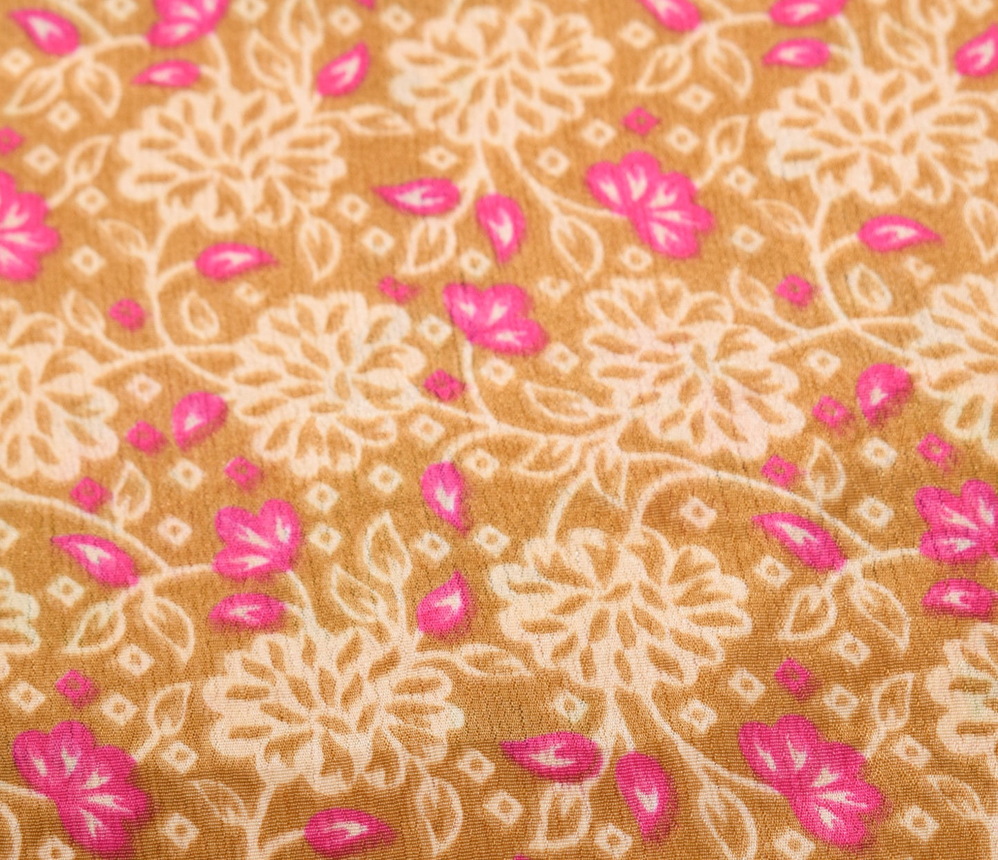 Sushila Vintage Art Silk Saree Magic Wrap Reversible Skirt ids Print Beach Dress