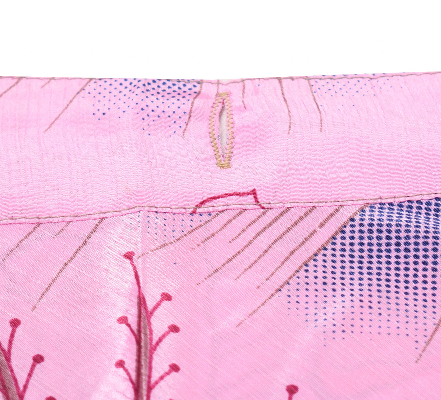 Sushila Vintage Art Silk Saree Magic Wrap Reversible Skirt Pink Handmade Beach Dress