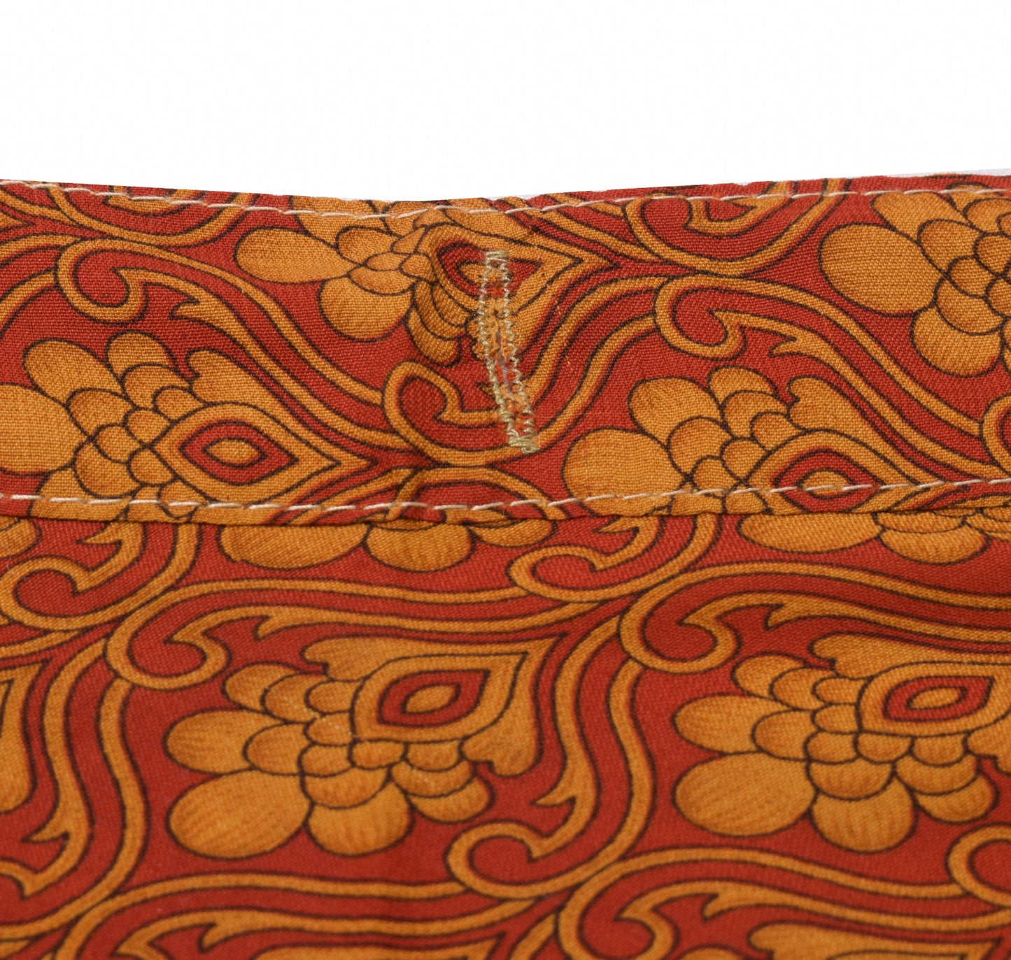 Sushila Vintage Floral Saree Magic Wrap Reversible Skirt Art Silk Red Beach Dress