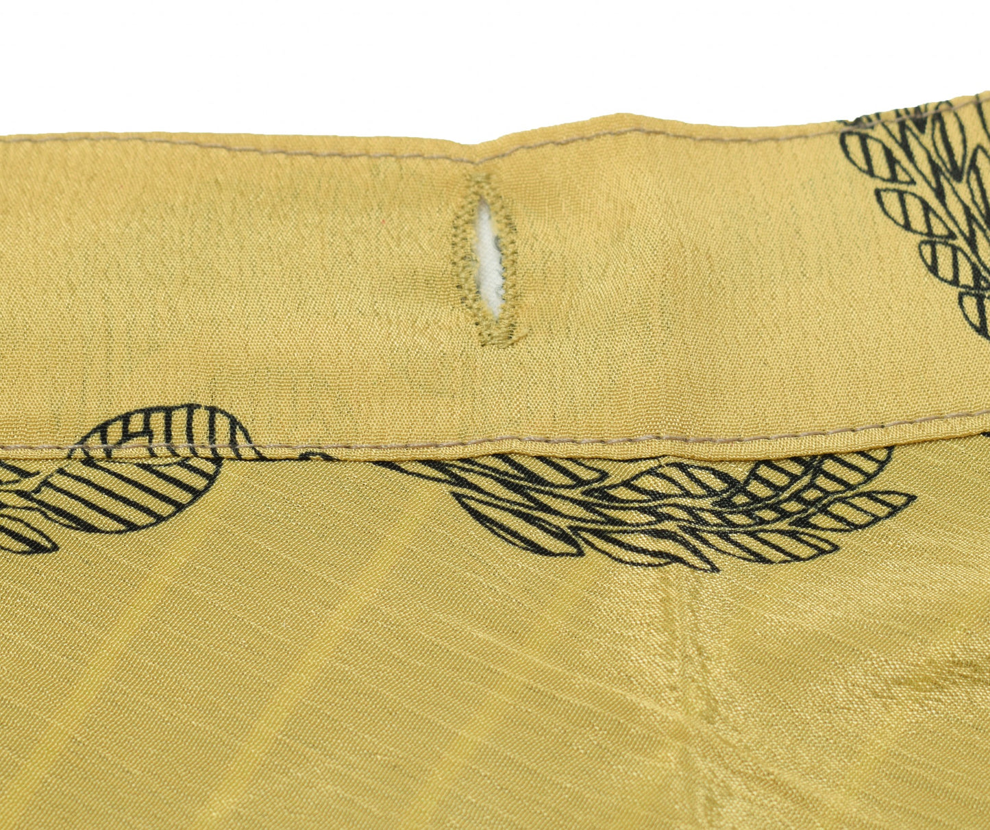 Sushila Vintage Art Silk Saree Magic Wrap Reversible Skirt Gray Green Beach Dress