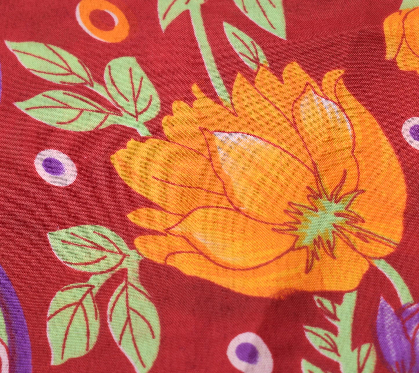Sushila Vintage Hippie Saree Magic Wrap Reversible Skirt Beach Dress Art Silk Orange