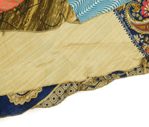 Sushila Vintage Patchwork Magic Wrap Art Silk Saree Reversible Skirt Beach Dress