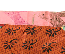 Sushila Vintage Patchwork Magic Wrap Art Silk Saree Reversible Skirt Beach Dress