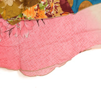 Sushila Vintage Patchwork Magic Wrap Art Silk Saree Reversible Skirt Beach Dress