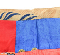 Sushila Vintage Patchwork Magic Wrap Art Silk Saree Reversible Skirt Beach Dress