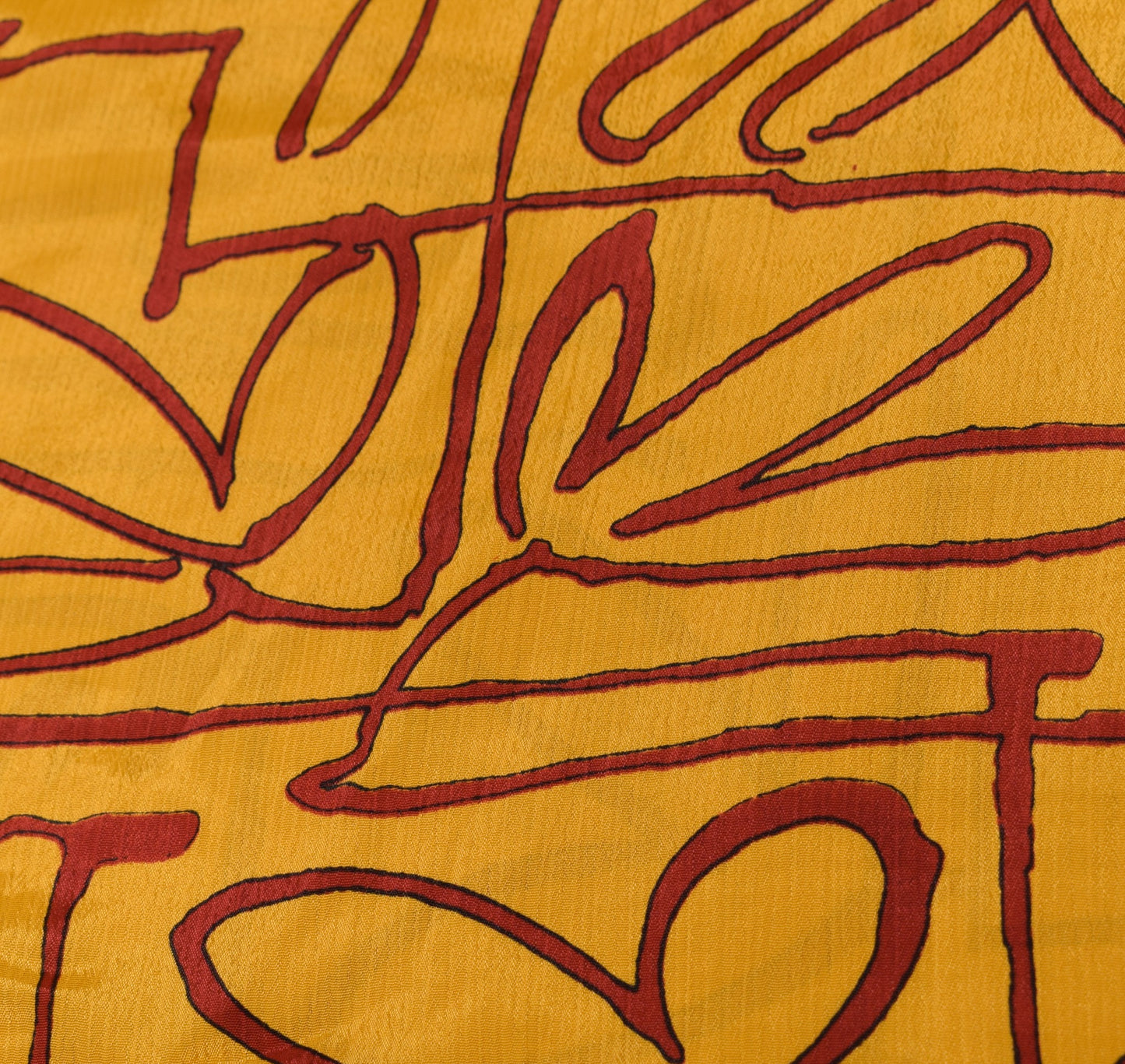 Sushila Vintage Yellow Art Silk Saree Magic Wrap Reversible Skirt Beach Dress Hippie