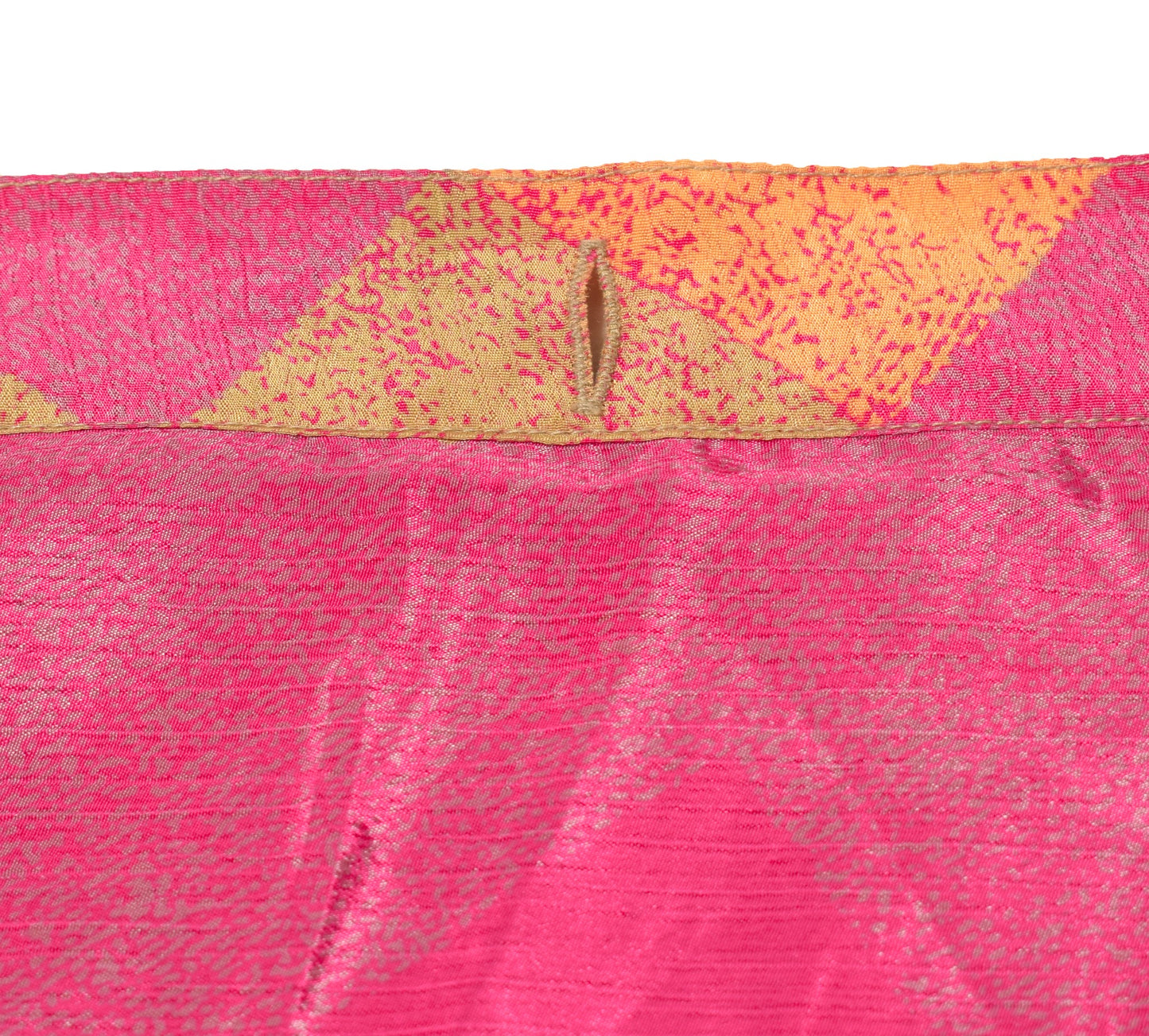 Sushila Vintage Art Silk Saree Magic 2 Layer Wrap Reversible Skirt Beach Dress