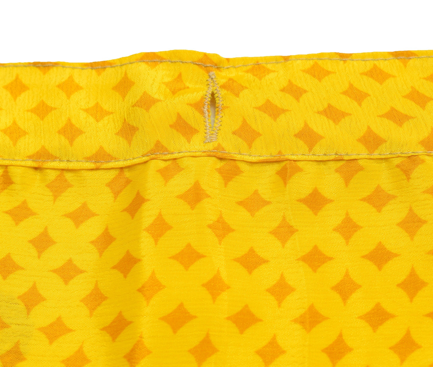Sushila Vintage Art Silk Saree Magic Wrap Reversible Skirt Floral Yellow Beach Dress