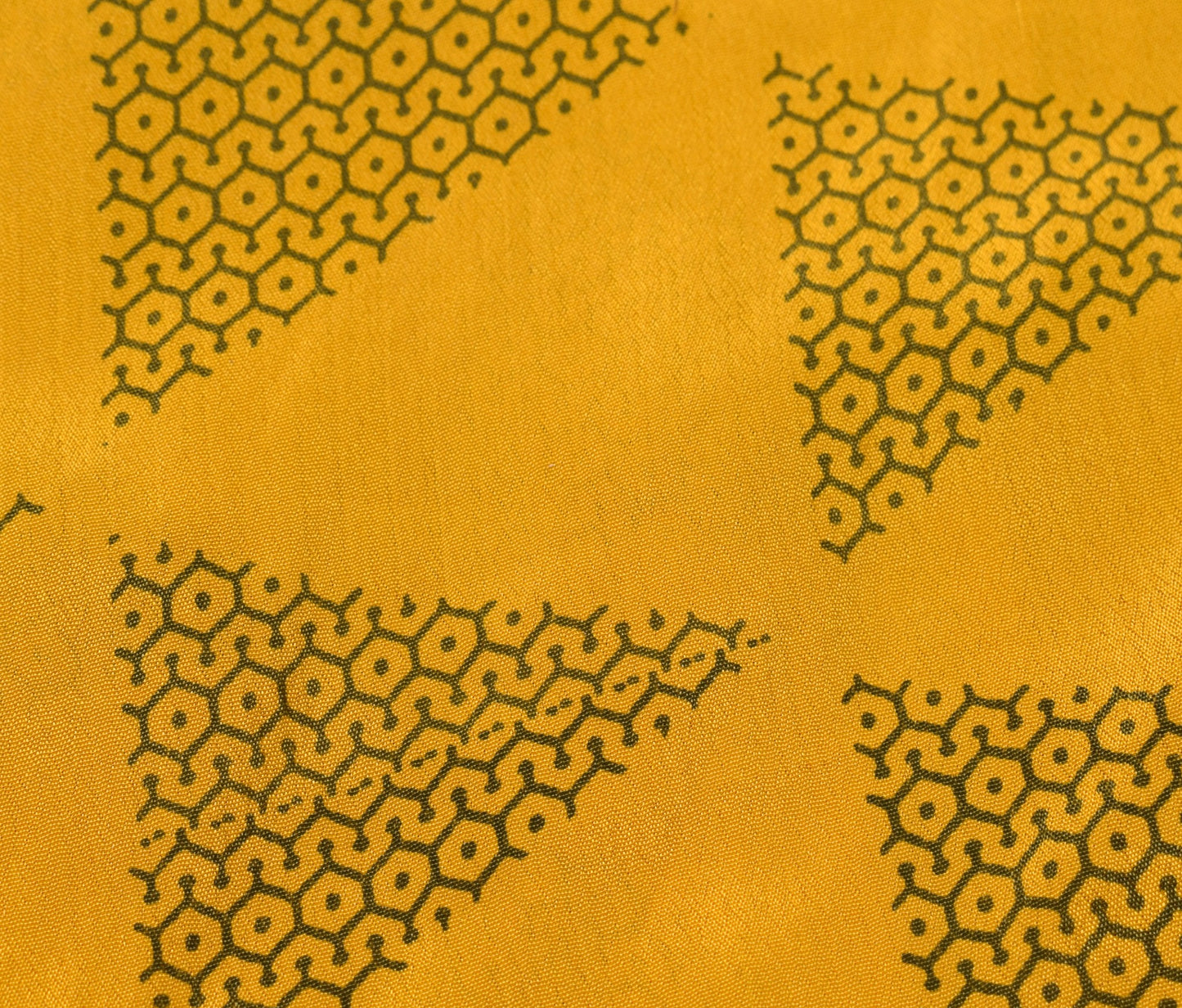 Sushila Vintage Magic Wrap Mustard Art Silk Saree Reversible Skirt Beach Dress