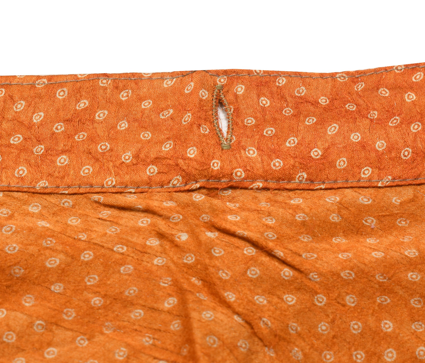 Sushila Vintage Magic Wrap Mustard Art Silk Saree Reversible Skirt Beach Dress