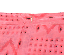 Sushila Vintage Pink Silk Saree Magic Wrap Reversible Skirt Beach Dress Floral