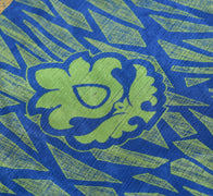 Sushila Vintage Blue Green Silk Saree Magic Wrap Reversible Skirt Beach Dress