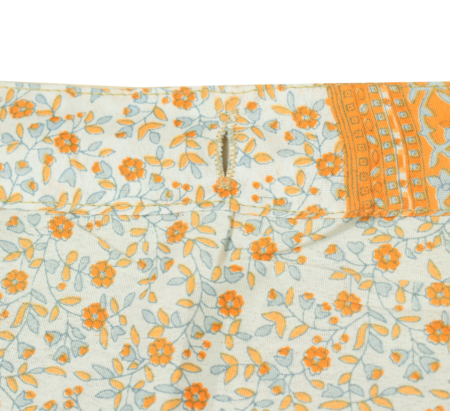 Sushila Vintage Art Silk Saree Magic Wrap Reversible Skirt Floral White Beach Dress