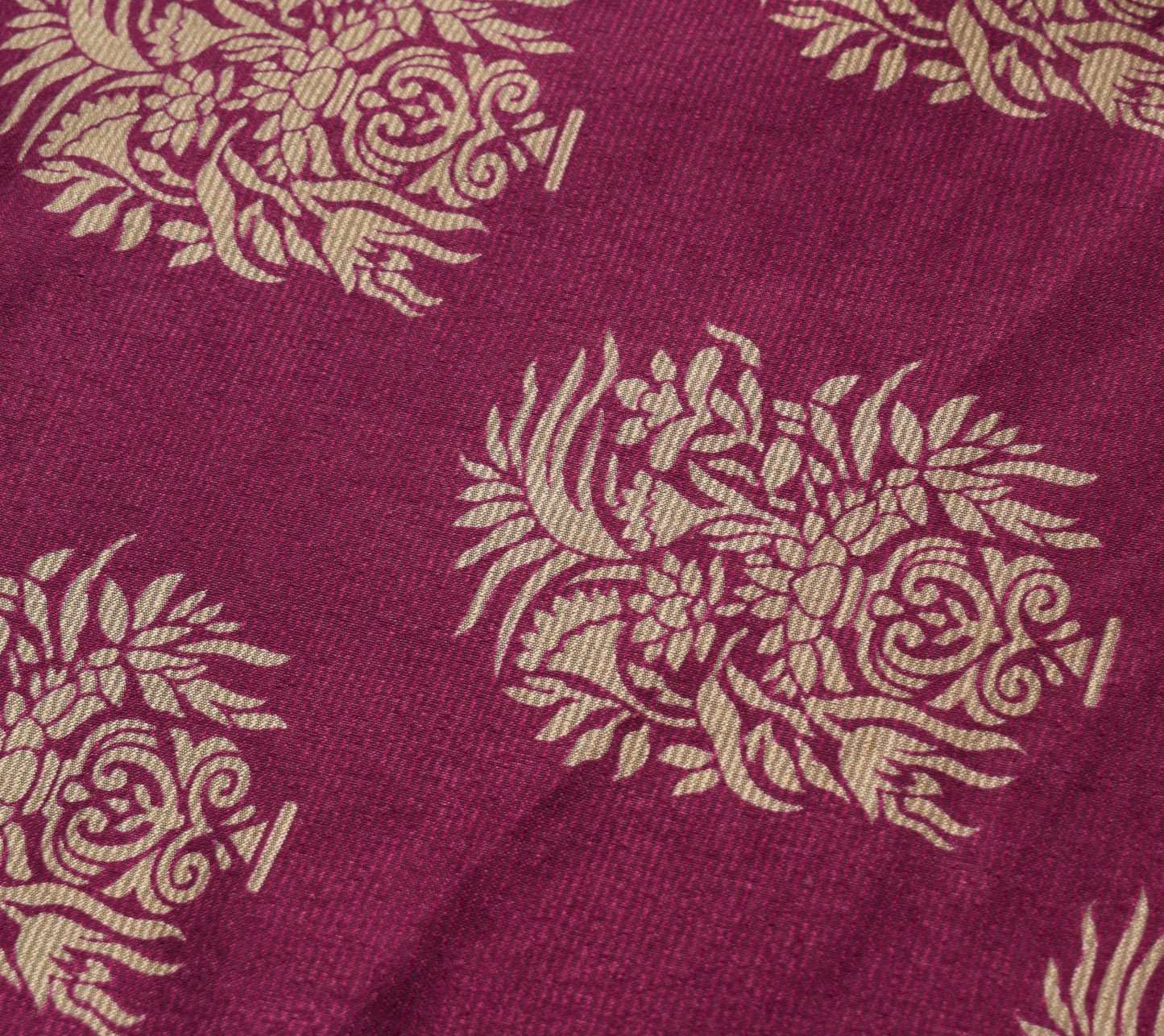 Sushila Vintage Floral Art Silk Saree Magic Wrap Reversible Skirt Pink Beach Dress