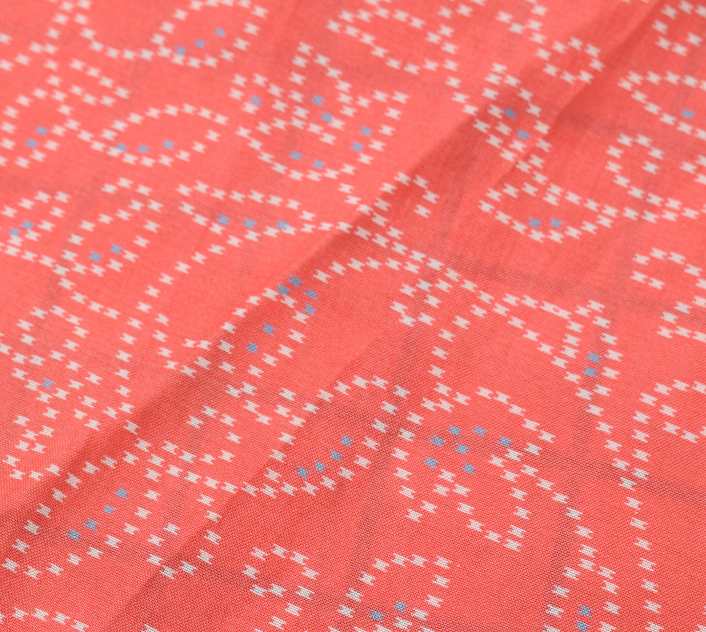 Sushila Vintage Magic Wrap Checks Pink Saree Reversible Skirt Art Silk Beach Dress