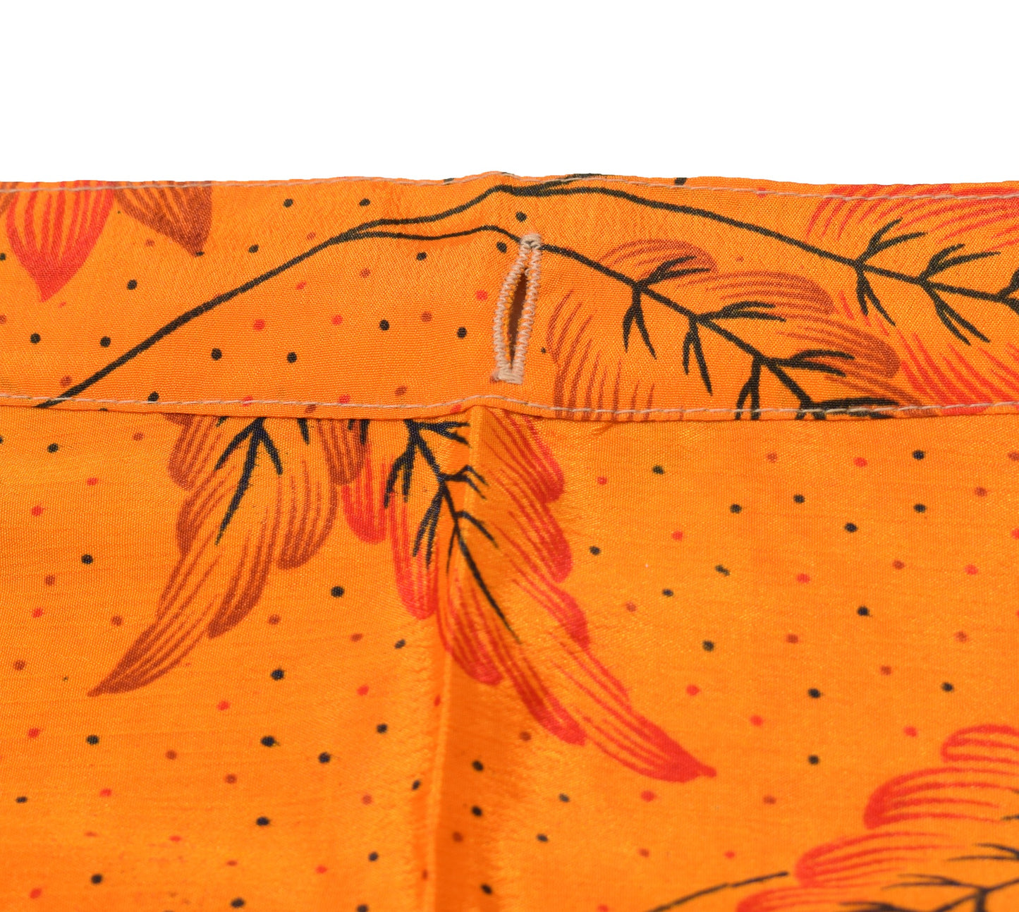 Sushila Vintage Floral Art Silk Saree Magic Wrap Reversible Skirt Yellow Beach Dress