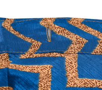 Sushila Vintage Blue Silk Saree Magic Wrap 2 Layer Reversible Skirt Beach Dress