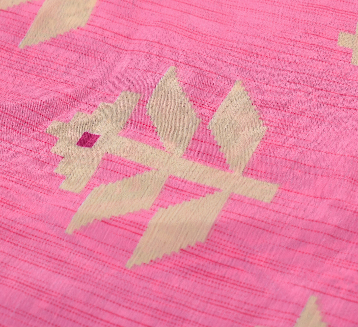 Sushila Vintage Pink Saree Magic Wrap Reversible Skirt Beach Art Silk Dress Clothing