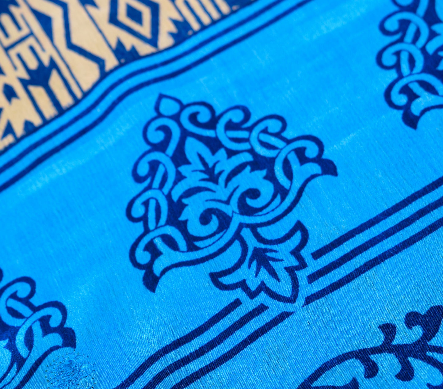 Sushila Vintage Bandhani Saree Magic Wrap Reversible Skirt Art Silk Beach Dress Boho