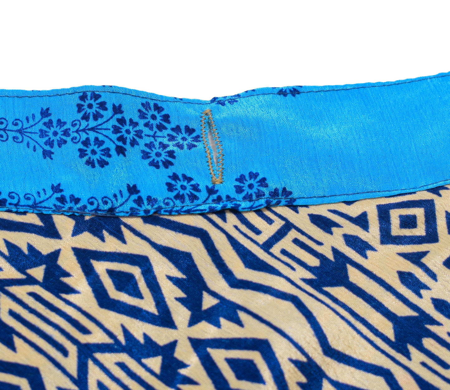 Sushila Vintage Bandhani Saree Magic Wrap Reversible Skirt Art Silk Beach Dress Boho
