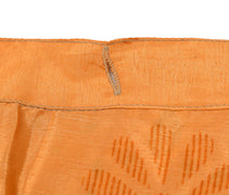 Sushila Vintage Rust Art Silk Saree Magic Wrap Reversible Skirt Beach Dress Boho