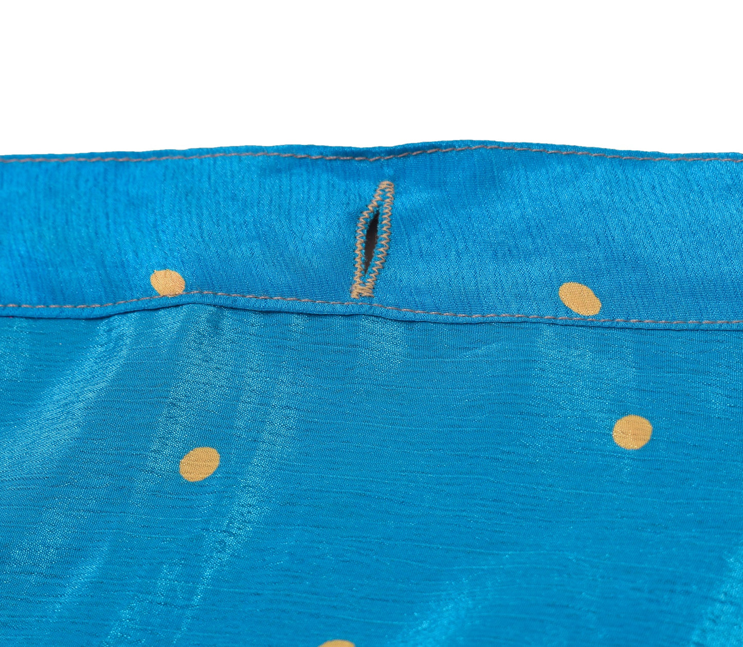 Sushila Vintage Turq Blue Art Silk Sari Magic Wrap Reversible Skirt Beach Dress