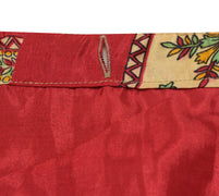 Sushila Vintage Art Silk Saree Floral Magic Wrap Reversible Skirt Beach Dress