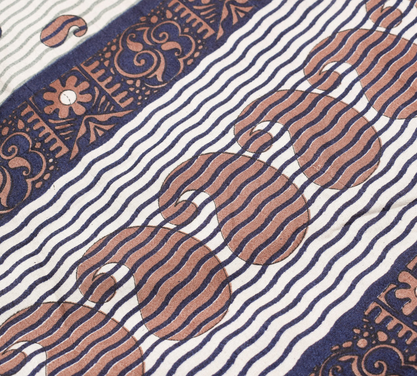 Sushila Vintage Art Silk Saree Magic Wrap Reversible Skirt Warli Print Dress
