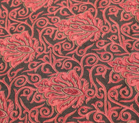 Sushila Vintage Art Silk Saree Magic Wrap Reversible Skirt Beach Dress Maroon