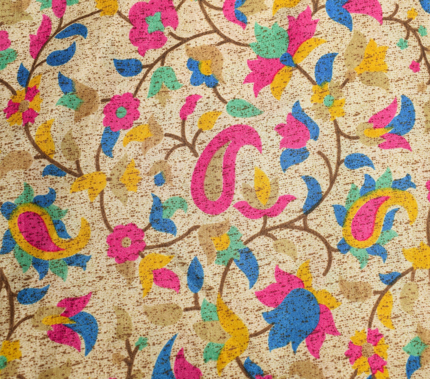 Sushila Vintage Warli Art Silk Saree Magic Wrap Reversible Skirt Cream Dress