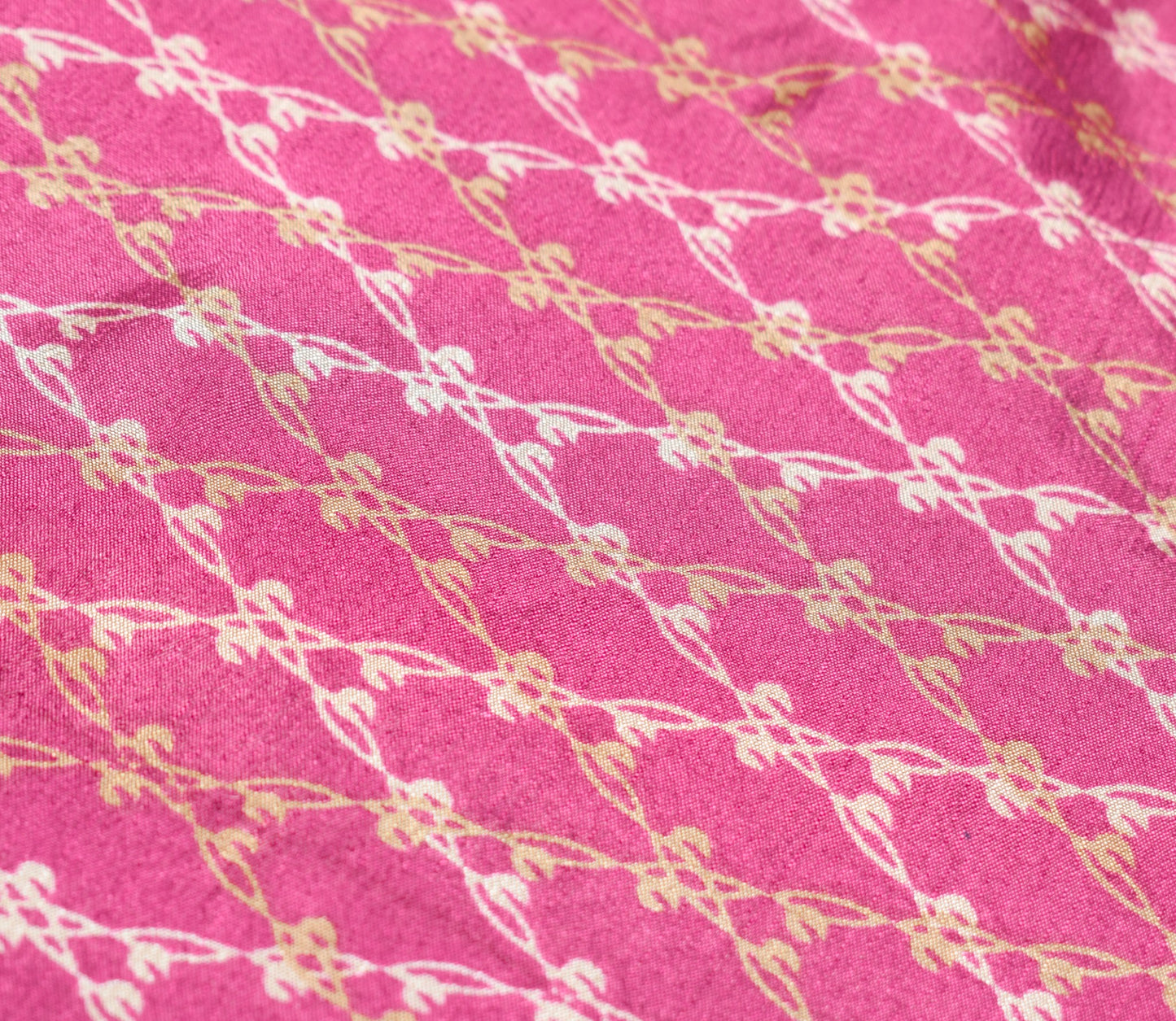 Sushila Vintage Art Silk Saree Magic Wrap Reversible Skirt Floral Beach Dress