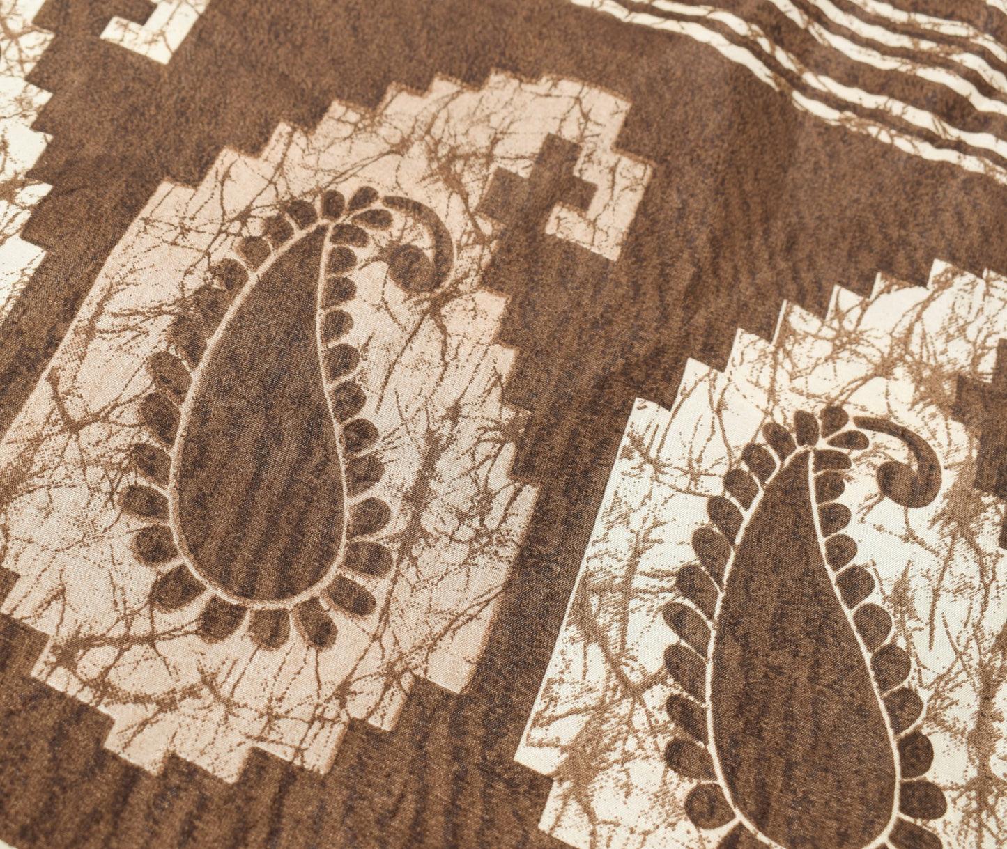 Sushila Vintage Art Silk Saree Magic Wrap Brown Reversible Skirt Beach Dress