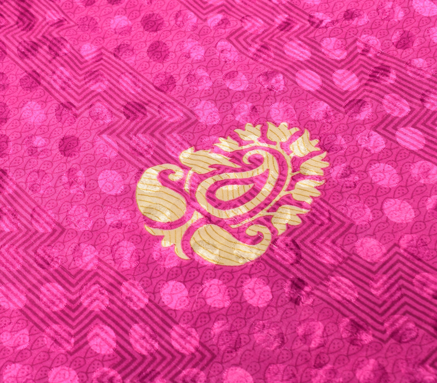 Sushila Vintage Magenta Art Silk Saree Magic Wrap Reversible Skirt Beach Dress