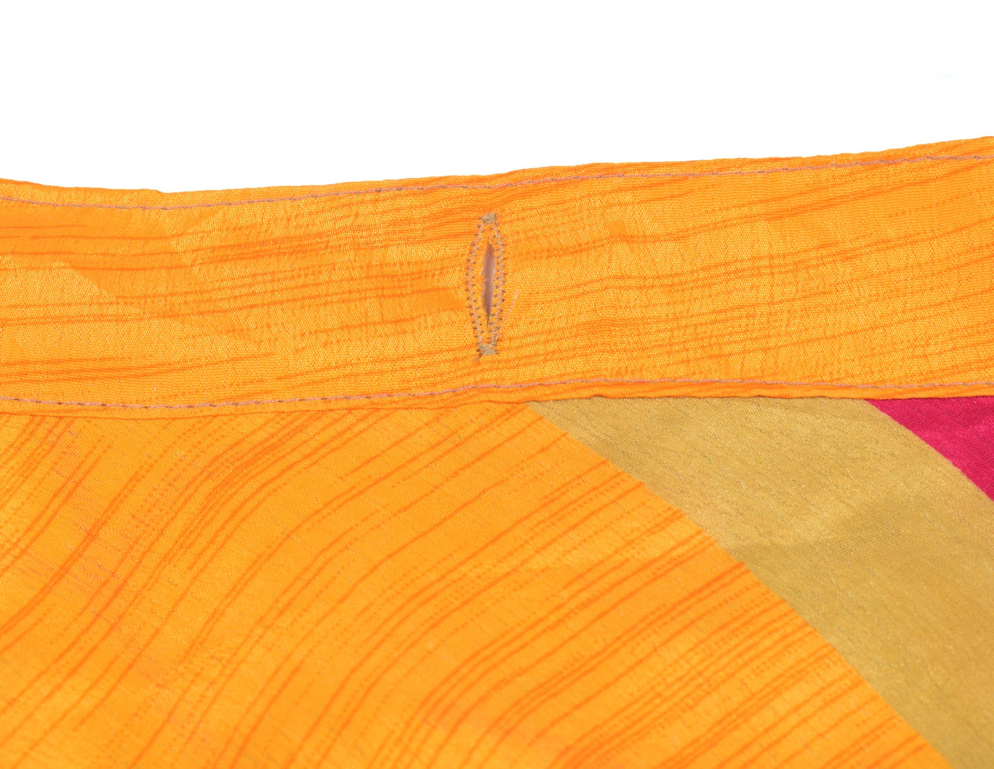 Sushila Vintage Art Silk Saree Magic Wrap Reversible Skirt Beach Dress Yellow