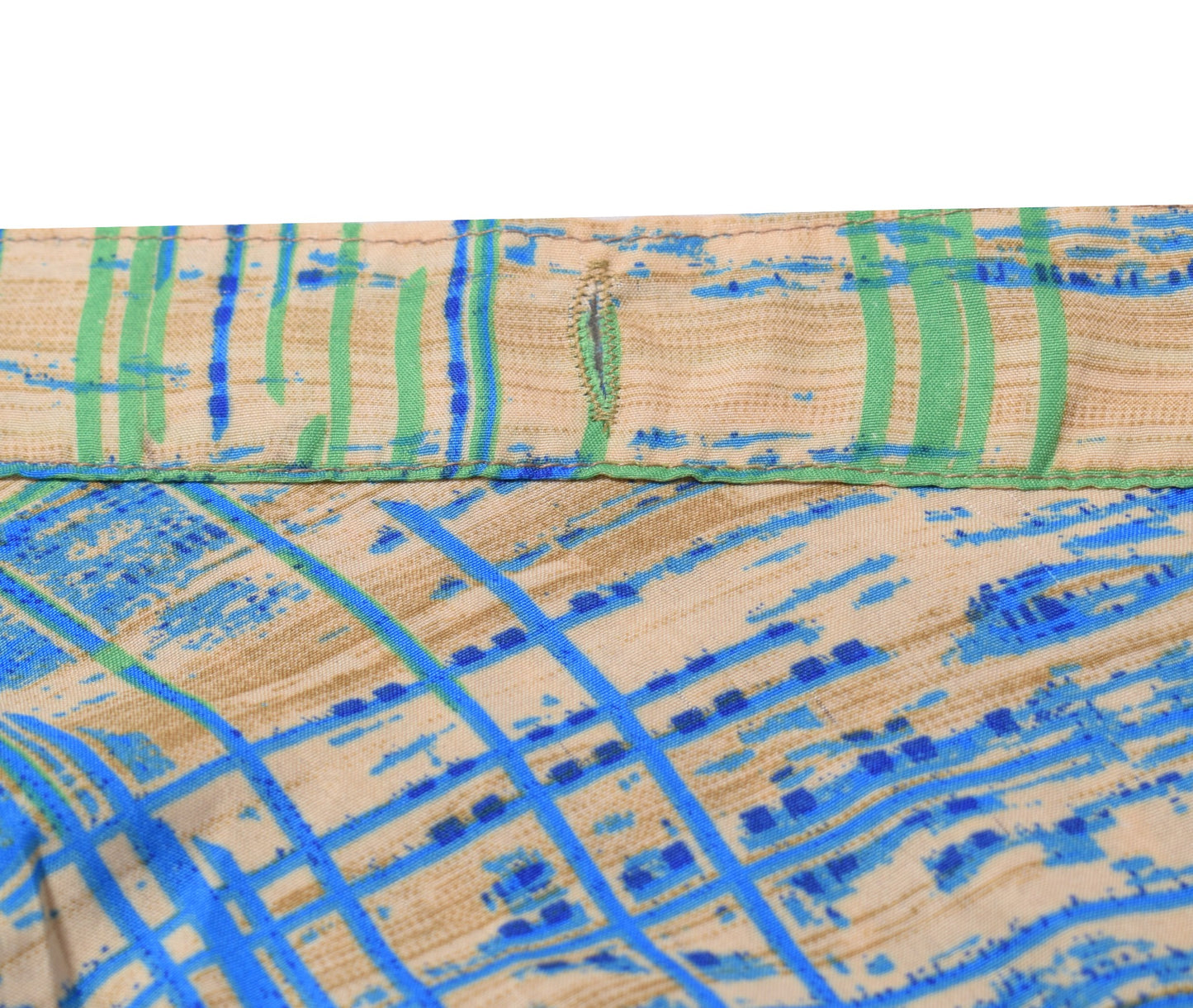 Sushila Vintage Blue Art Silk Saree Magic Wrap Reversible Skirt Polka Dot Dress