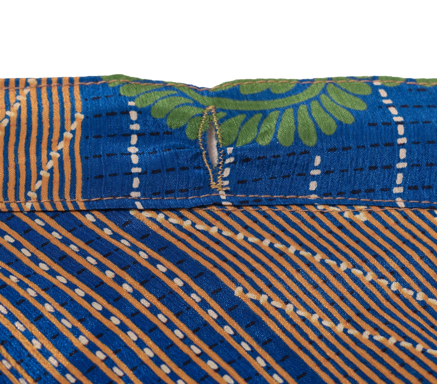 Sushila Vintage Art Silk Saree Magic Wrap Reversible Skirt Beach Dress Turq Blue