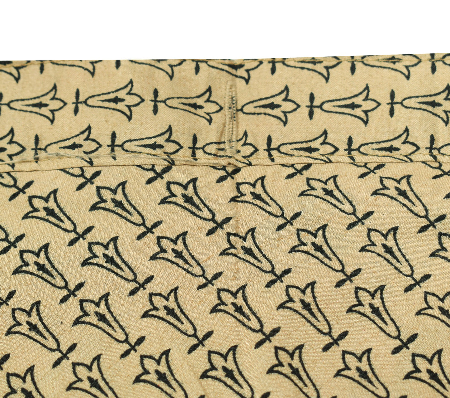 Sushila Vintage Warli Print Saree Magic Wrap Art Silk Reversible Skirt Beach Dress