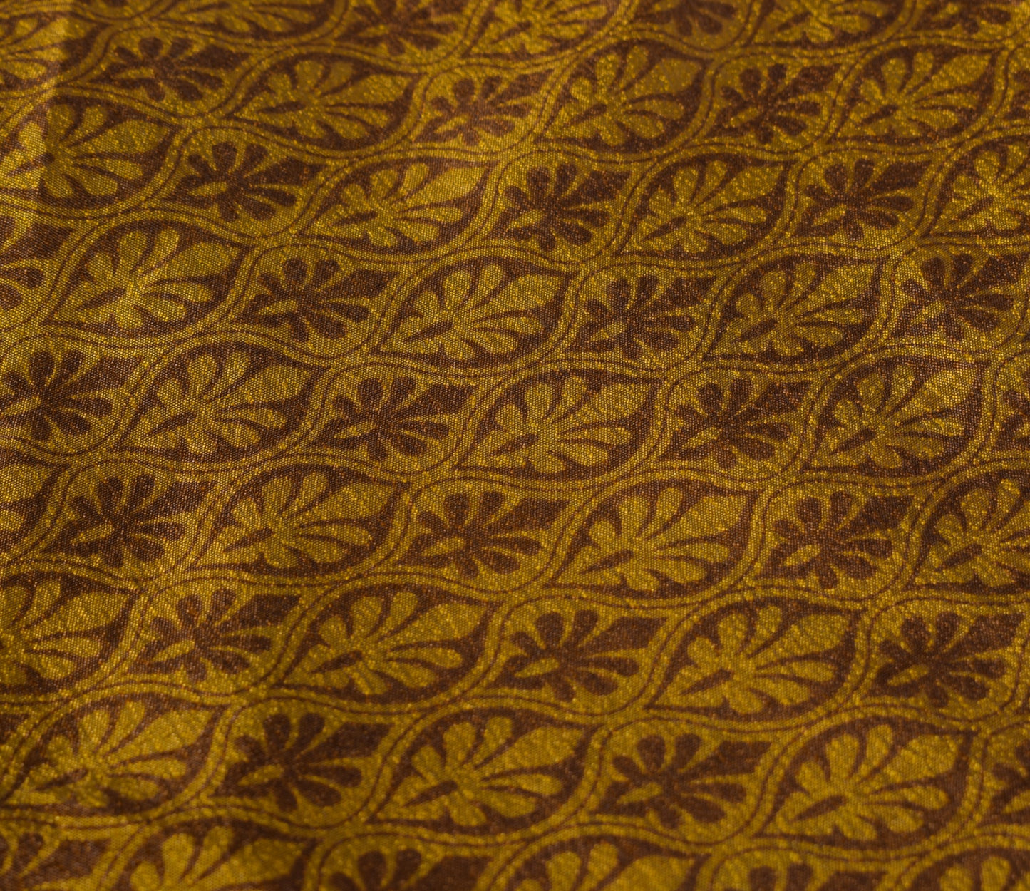Sushila Vintage Art Silk Saree Magic Wrap Reversible Skirt Beach Dress Mustard