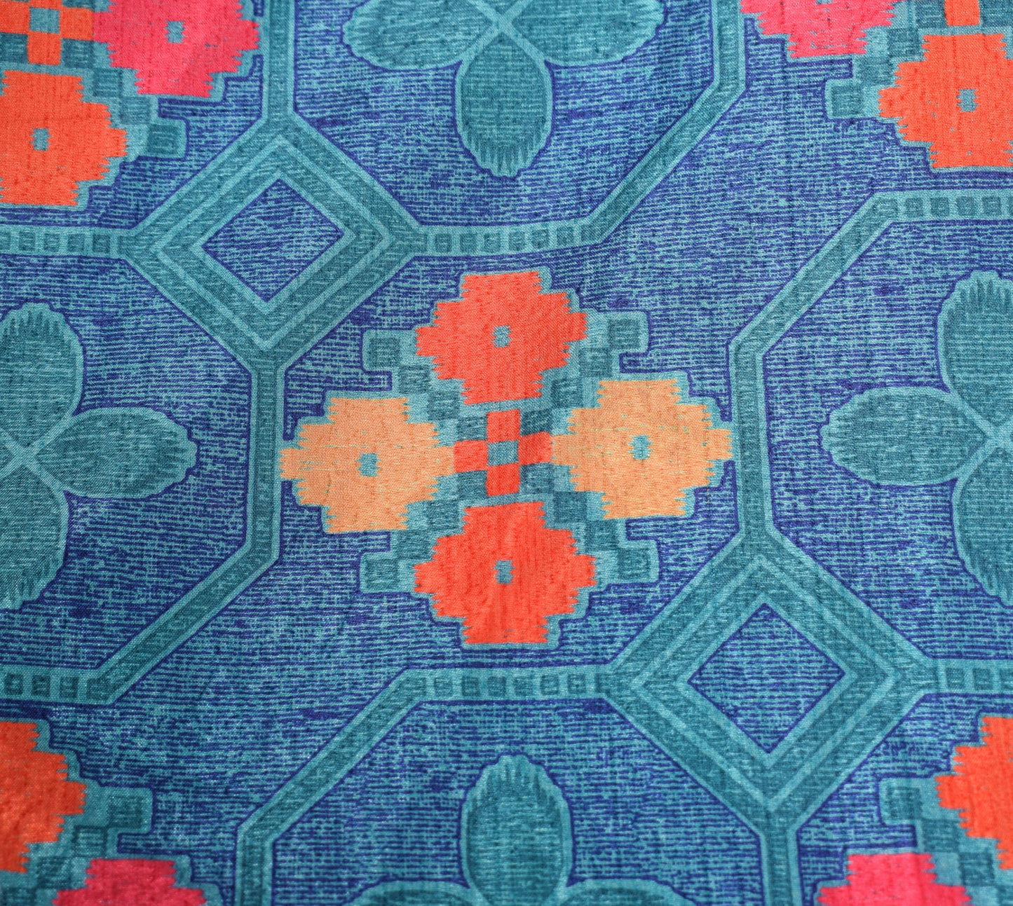 Sushila Vintage Art Silk Saree Magic Wrap Reversible Skirt Pink Blue BeachDress