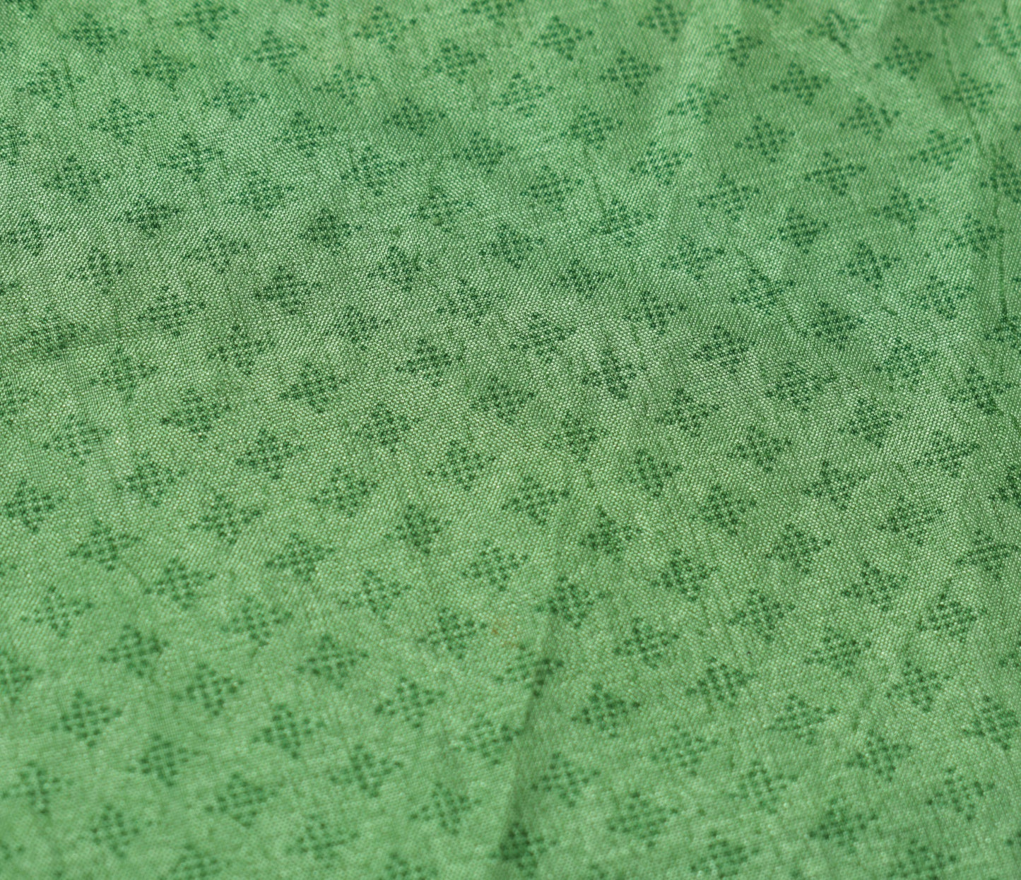 Sushila Vintage Art Silk Saree MagicWrap Reversible Skirt Beach Dress Green Boho