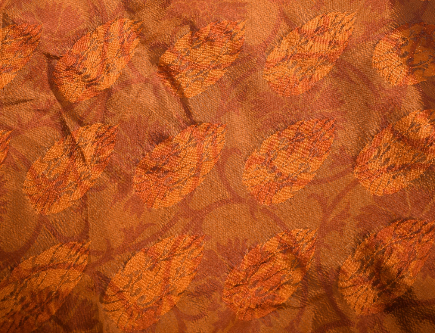 Sushila Vintage Rust Saree Magic Wrap Reversible Skirt Art Silk Beach Dress Clothing