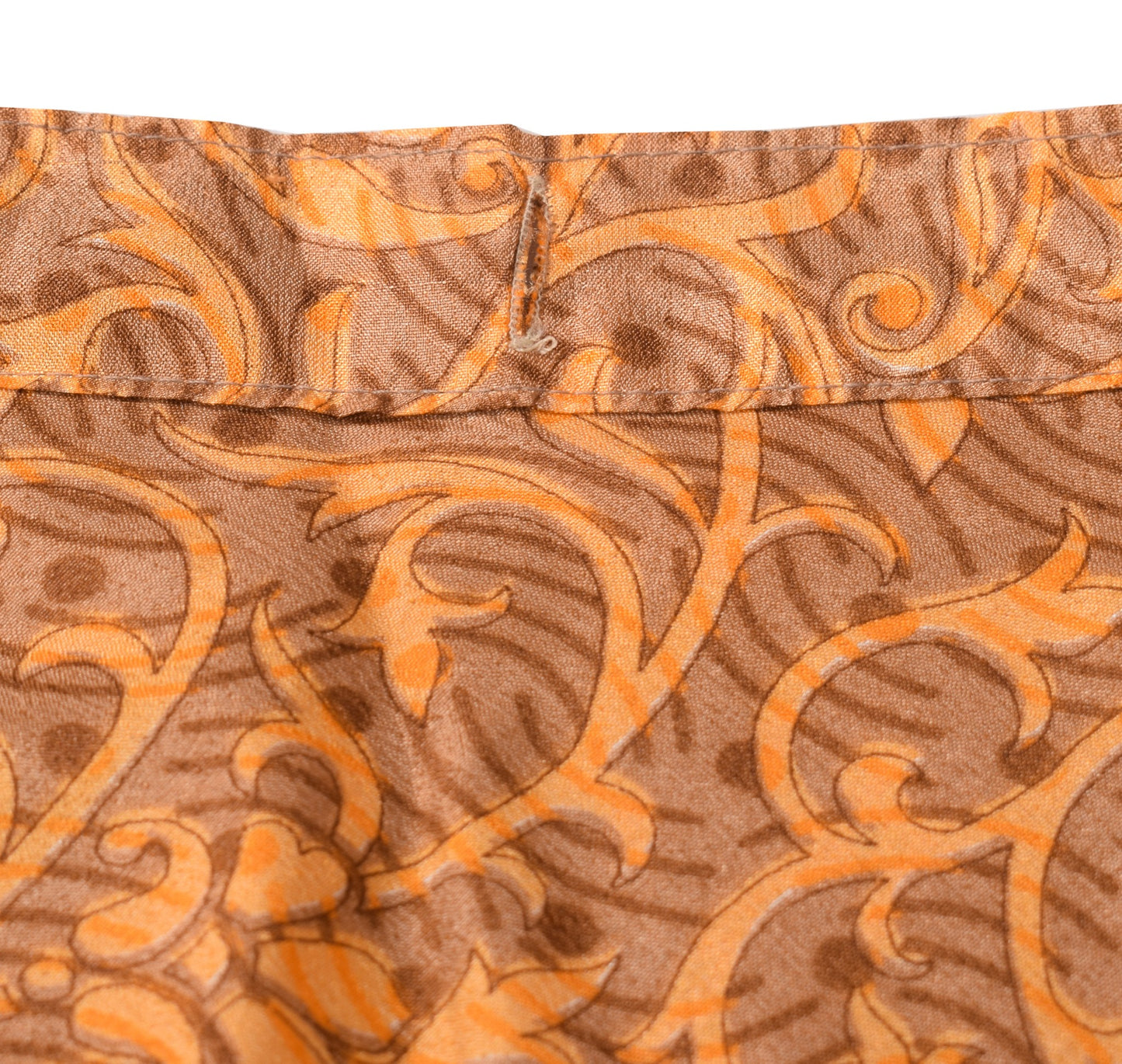Sushila Vintage Rust Saree Magic Wrap Reversible Skirt Art Silk Beach Dress Clothing