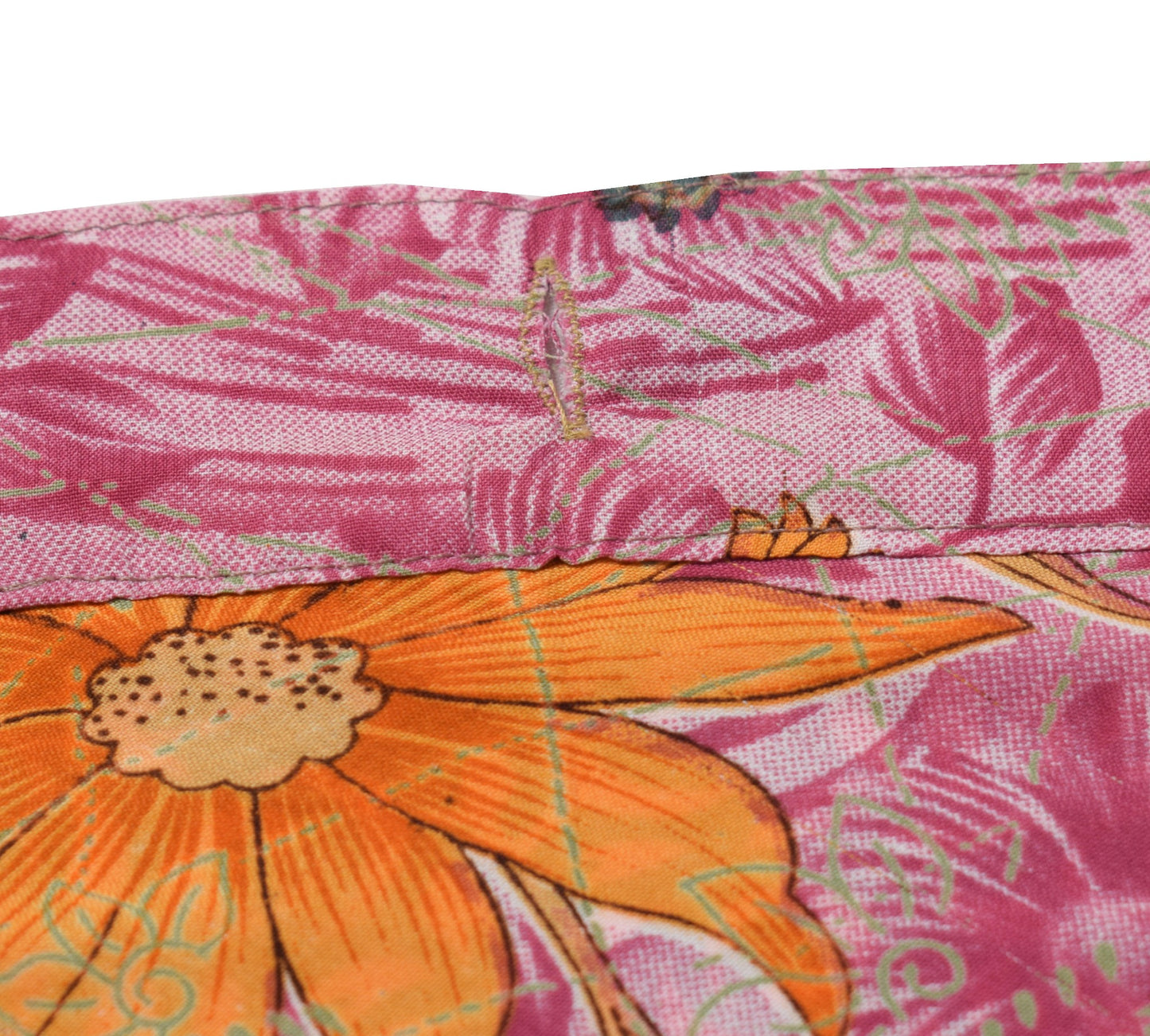 Sushila Vintage Pink Saree Magic Wrap Reversible Skirt Art Silk Beach Dress Floral