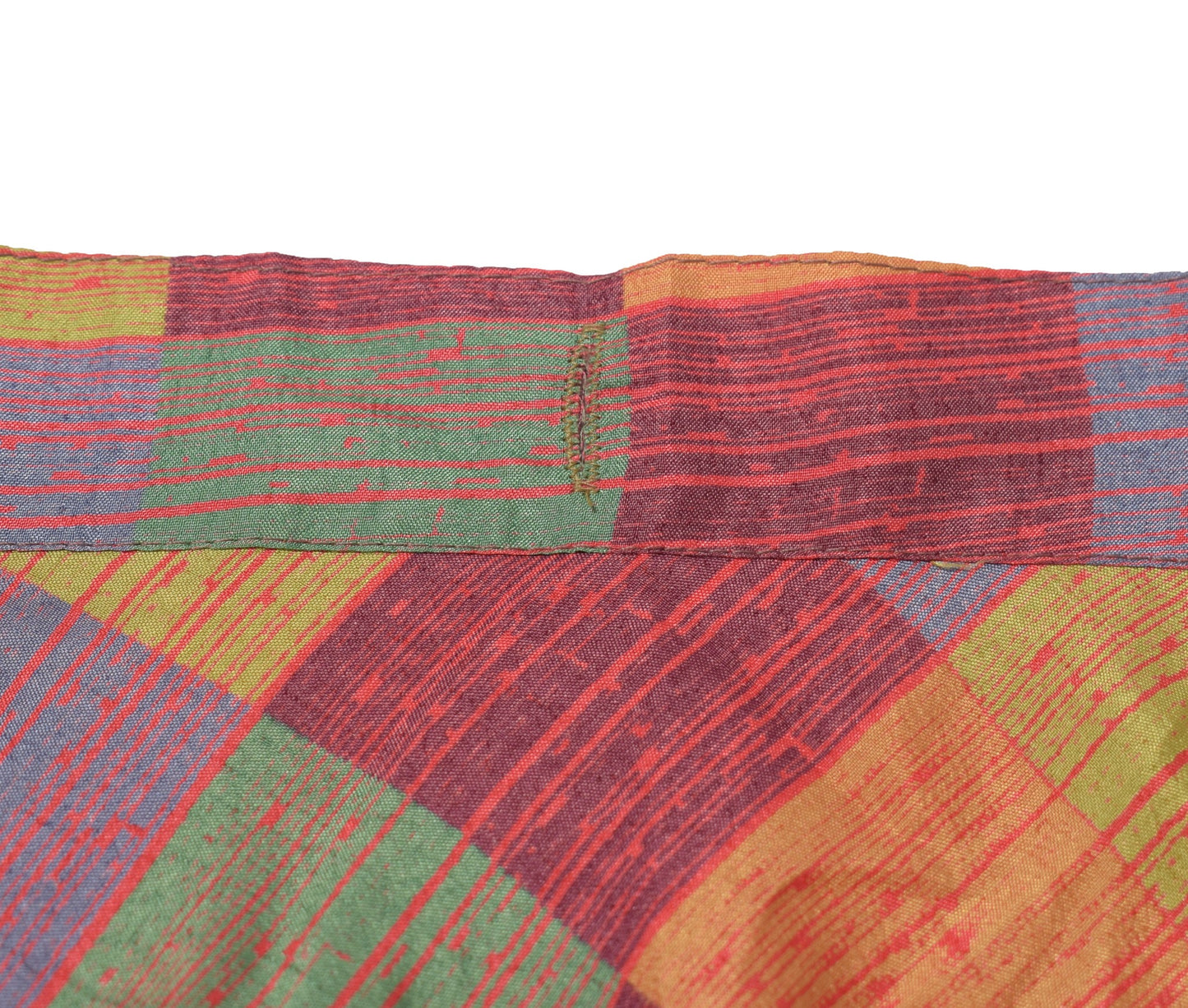 Sushila Vintage Art Silk Saree Pink Magic Wrap Reversible Skirt Beach Dress Boho
