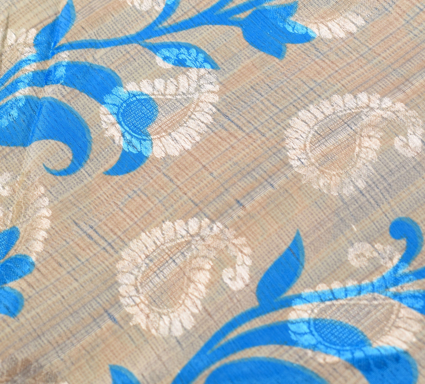 Sushila Vintage Art Silk Saree Magic Wrap Reversible Skirt Turq. Blue Beach Dress